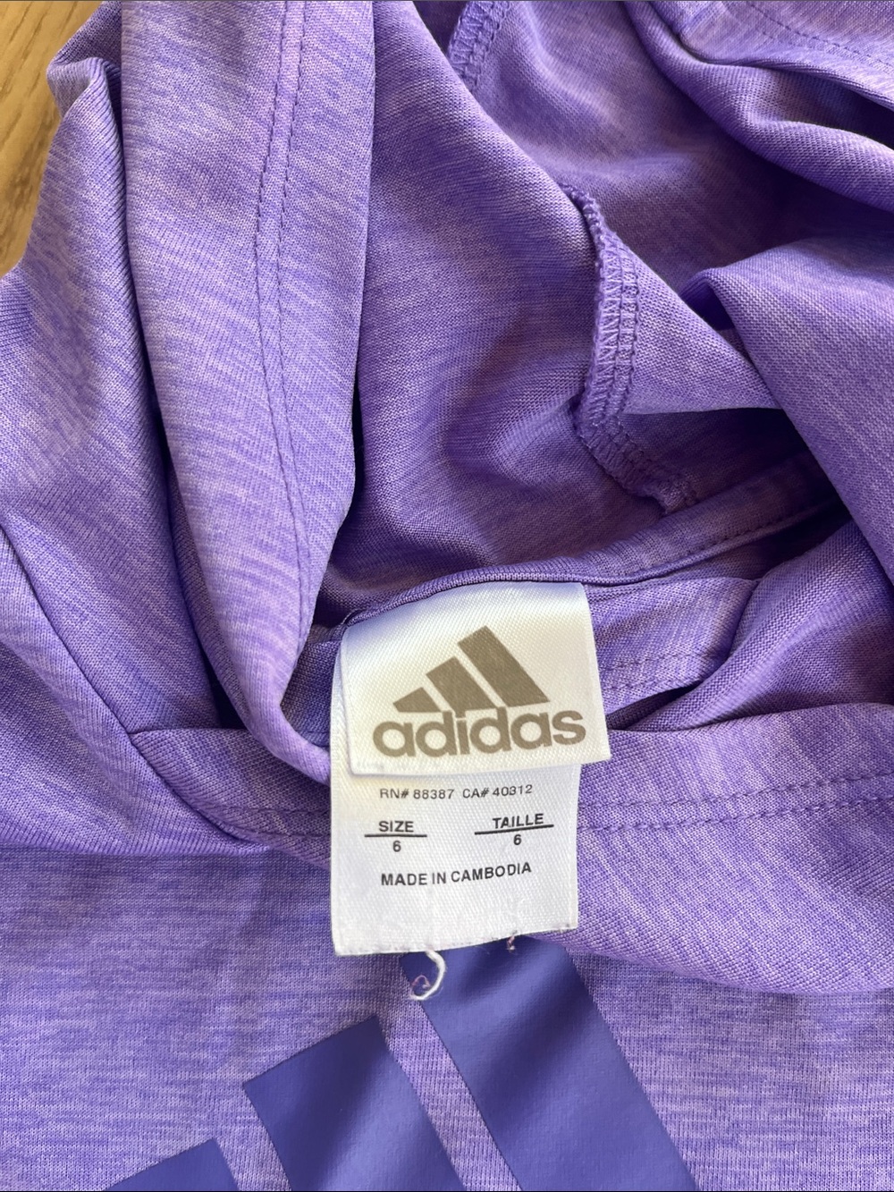 adidas Purple Girls Hoodie with Mixed Color Kids Tops Lot - Picture 3 of 13